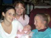 Four Generations: Jenni, Diana, Hailee & Necia